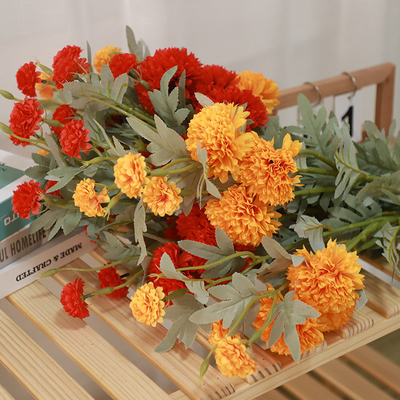 Un buon prezzo. Al dettaglio fiori di alta fedeltà, crisantemo orientale, palla di scallion, accessori fotografici, fiore di seta, sala nuziale, decorazione nuziale, arrangiamento floreale, crisantemo felice in linea