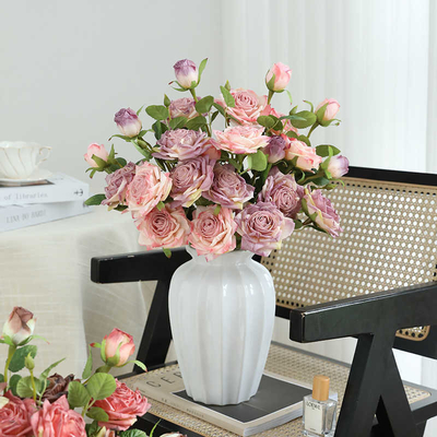 Un buon prezzo. Rosa carbonizzata bionica, fiore artificiale, fiore di salotto e tavola da pranzo di lusso, decorazione del bouquet, fiore artificiale, rosa, bouquet di nozze in linea