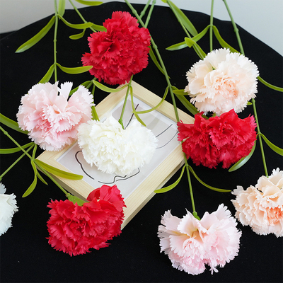 Un buon prezzo. Simulato singolo ramo Kangnaixin regalo per la festa della mamma Simulato fiore di alta gamma fiore di seta Fiore per la decorazione della casa Fiore in linea