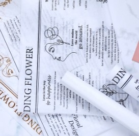 Un buon prezzo. Carta per fogli di neve per giornali inglesi carta di avvolgimento impermeabile per fiori in linea