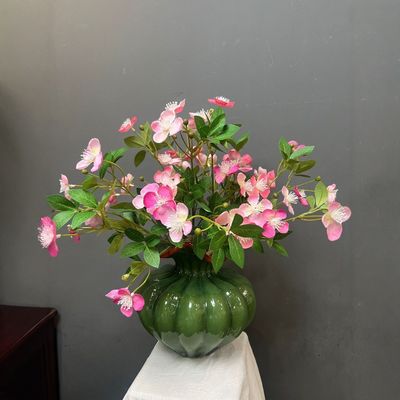 comprare Fiori artificiali, begonia, ortensia, fiori artificiali di lusso leggero, tavolo da caffè per interni domestici, tavolo da pranzo, ornamenti paesaggistici, esposizione e decorazione floreale fabbricazione online