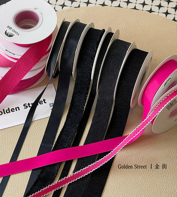 comprare Colori personalizzati Nastro rosa  Bouquet di fiori con fiocco regalo fai da te Materiali floreali per fioristi fabbricazione online