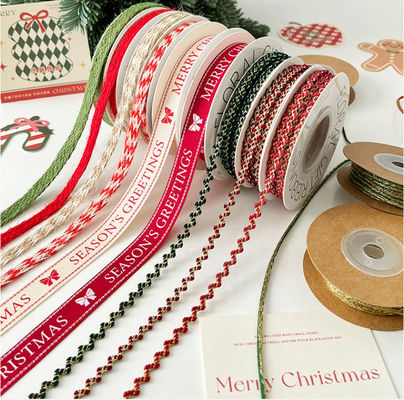 comprare Inverno Neve Tempo Nastro Fiore Fuscolo Arco cravatta Festival Atmosfera Decorazione Materiali di imballaggio fai da te fatti a mano fabbricazione online