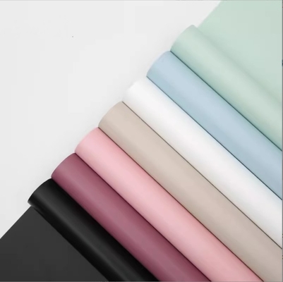 comprare Foglia mattutina monocolore colore massiccio pelle sensazione impermeabile film opaco fiore roll di arte fresco fiore bouquet carta di avvolgimento online manufacture