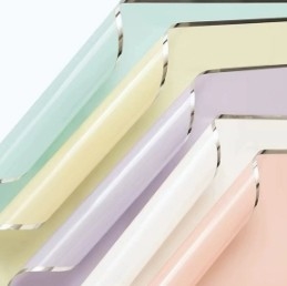 comprare Carta di imballaggio per fiori con pellicola di nebbia a bordo d'argento per l'imballaggio dei fioristi BOPP e l'imballaggio dei bouquet online manufacture