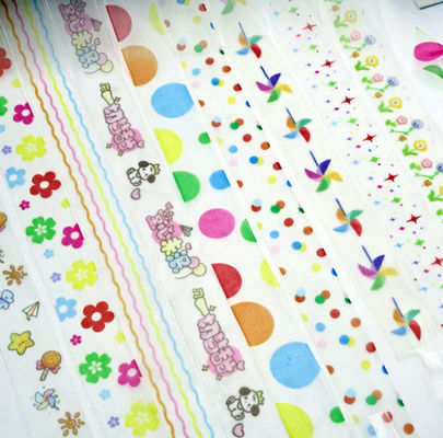 comprare Giornata Internazionale del Bambino Filtro di cartone animato Nastro di calore Trasferimento di neve Nastro regalo mano Nastro regalo a mano borsa regalo fabbricazione online