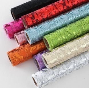 comprare Carta speciale per imballaggio floreale a rete cava colorata con filato dorato e molti colori online manufacture