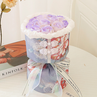 comprare Bouquet di fiori di sapone in stile cheongsam retrò, fiori artificiali e fiori eterni sono pratici da regalare ai compagni di classe durante la stagione della laurea e alla tua ragazza a San Valentino. online manufacture