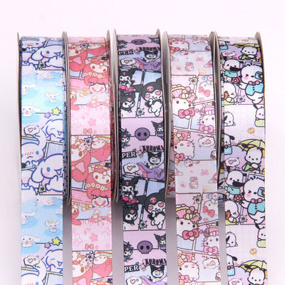 Un buon prezzo. Polyester Sanrio Cartoon Cute Pattern Ribbon per artigianato fai da te Perfetto Regalo Studente Box Imballaggio Nastro in linea