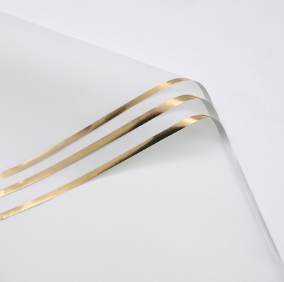 comprare Carta di avvolgimento a fiore con pellicola di gelatina dorata 58*58cm Semi-trasparente Tempo di spedizione 30-45 giorni per il materiale di imballaggio del bouquet online manufacture