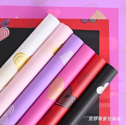 comprare Serie di carta Nosa per fioristi, confezione regalo fai-da-te a forma di cuore, sacchetto per bouquet di fiori con pellicola impermeabile online manufacture