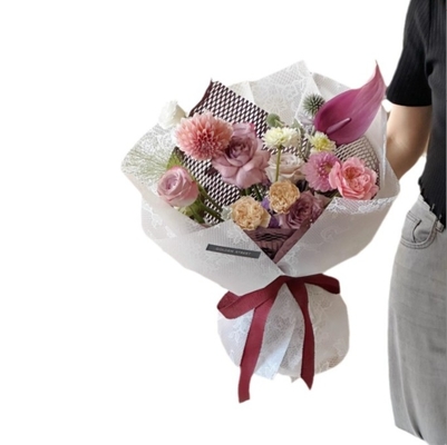 comprare Carta di avvolgimento per bouquet OPP Matte / Nosa Materiale di imballaggio per fiori trasparente online manufacture