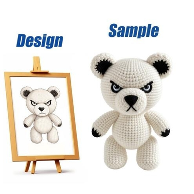 comprare Prodotto a mano in cotone Crochet Tiger Plush Toy 10-30cm, Logo personalizzato OEM Stuffed Animal per regalo e decorazione fabbricazione online