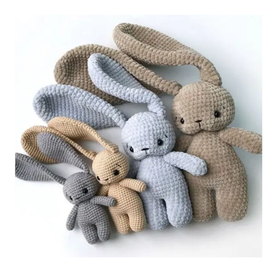comprare 11-30cm Plush Bunny Amigurumi, giocattolo a spillo di cotone PP per bambini e regali di Natale fabbricazione online