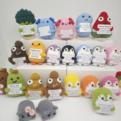 comprare Amigurumi Regalo animale Giocattolo all'uncinetto Bambola di peluche Intrecciato a mano all'uncinetto Pallina Juguete Giocattolo Supporto emotivo Carta di approvazione positiva fabbricazione online