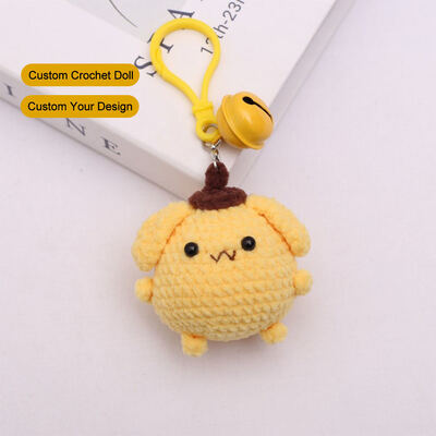 comprare Bambole a crochet fatte a mano PP cotone carino ripieno di peluche giocattolo a crochet chiaviera mini giocattoli animali borsa a mano pendente regalo decorazione fabbricazione online