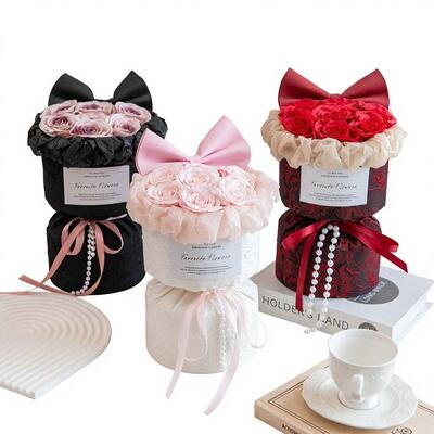 comprare Cartone animato Bouquet di sapone di arco esquisita simulazione rosa fiore eterno Arte moderna regalo di compleanno ragazze Tanabata San Valentino Cina fabbricazione online