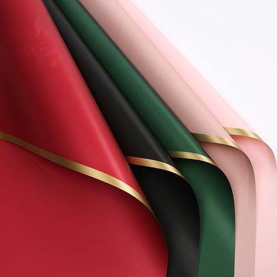 comprare La carta di imballaggio dorata del fiore del confine 58cm*58cm innaffia la carta da imballaggio resistente fabbricazione online