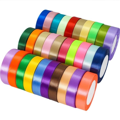 comprare il nastro normale multicolore del raso di 40mm ha personalizzato la lunghezza bilaterale del nastro 50m del raso di lunghezza online manufacture