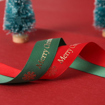 comprare Nastro su misura del raso del poliestere 25mmX45Y per lo spostamento di regalo dell'albero di Natale online manufacture