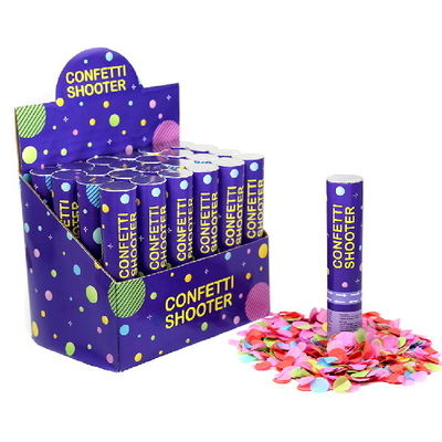 comprare Macchine per fare i popcorn di carta del cannone dei coriandoli della festa di compleanno del cerchio 20cm per la decorazione online manufacture