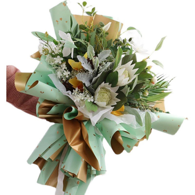 Un buon prezzo. 70gsm fiorista lussuoso Wrapping Paper With almeno 58*58 o dimensione su misura in linea