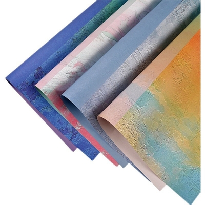 Buon prezzo Fiorista creativo Wrapping Paper della pittura a olio 50cmx60cm alto GSM in linea