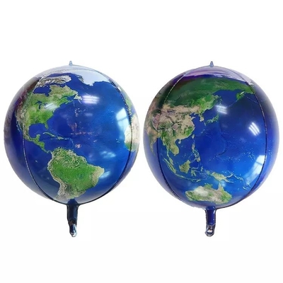 Un buon prezzo. Pubblicità a 22 pollici 4D di Wholesal intorno ai palloni blu della stagnola dell'elio del pianeta Terra in linea