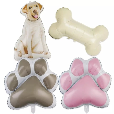 Un buon prezzo. Pallone sveglio dell'osso di cane del pallone del di alluminio del fumetto del cane del nuovo grande del cane di Wholesal pallone della zampa per la festa di compleanno dell'animale domestico in linea