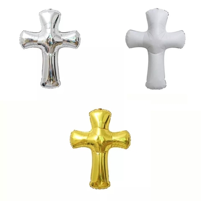 Un buon prezzo. Pallone bianco d'argento del di alluminio dell'incrocio di Pasqua del nuovo oro di progettazione di Wholesal per i rifornimenti delle decorazioni del partito in linea
