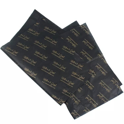 Un buon prezzo. Carta velina per confezioni regalo con stampa del logo del marchio in oro personalizzato per l'imballaggio in linea