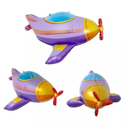 Un buon prezzo. L'aeroplano del fumetto del foglio di alluminio autosigillante 3D Balloons la stampa personalizzata per la festa in linea