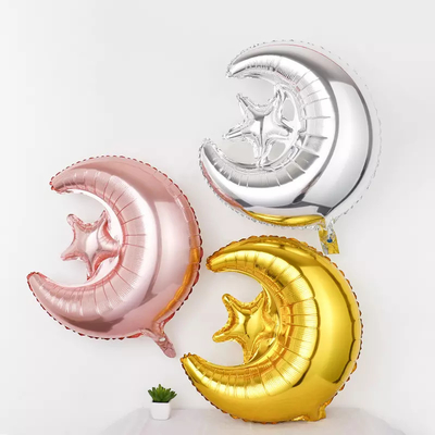 Un buon prezzo. Giocattolo musulmano 24Inch del regalo del pallone del di alluminio della stella della luna di Eid Al-Fitr Hari Raya Ramadan in linea