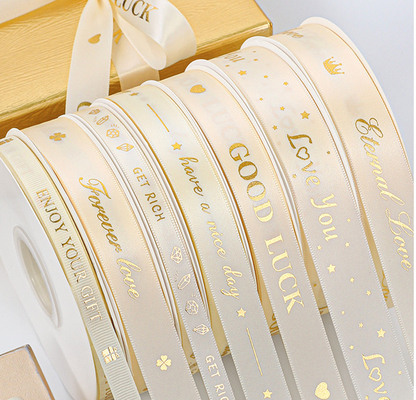 Buon prezzo L'oro ha placcato la benedizione del nastro dell'involucro di regalo del fiore per la proposta di confessione di nozze in linea