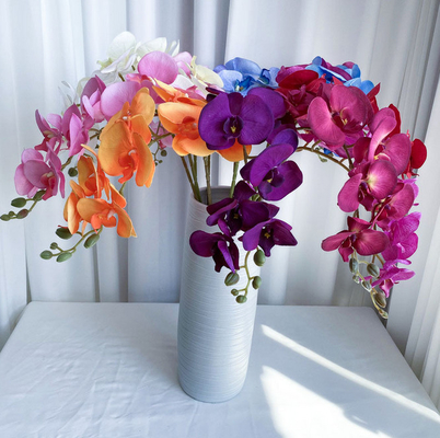 Un buon prezzo. Natural Real Touch Latex Falena Orchidea Fiore Artificiale Decorativo Farfalla Orchidea in linea