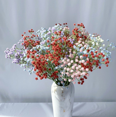 Un buon prezzo. Babysbreath Decorativi Fiori Artificiali Matrimonio Decorazione Festa A Casa in linea
