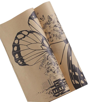 Buon prezzo Carta da rivestimento per fiori della serie Butterfly 80 g carta kraft con logo in linea