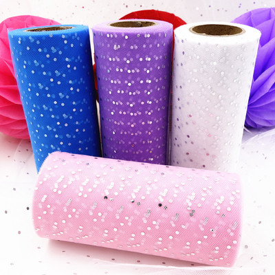 Un buon prezzo. Modello luccicante Organza Roll Stoffa 100Y Lunghezza ideale per progetti artigianali in linea
