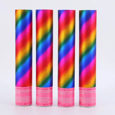Un buon prezzo. Fogli di alluminio rotondo ritardante la fiamma carta confetti cannone metallo boom manuale party popper in linea