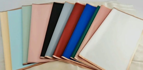 Buon prezzo Carta di avvolgimento per bouquet coreano Fiore di colore puro Acquaproof Traslucida Carta di bordo dorata in linea