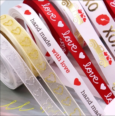 Un buon prezzo. Stampa Natali Regalo Nastro Decorazione Roll Artigiano Decorazione Festa Filato Grosso Grano Con Filato Bordiato Nastro Satinato in linea