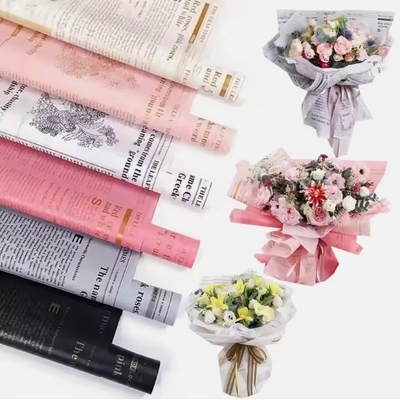 Buon prezzo Carta di fiori stampata carta da regalo personalizzata per imballaggio di bouquet di polpa di canna in linea