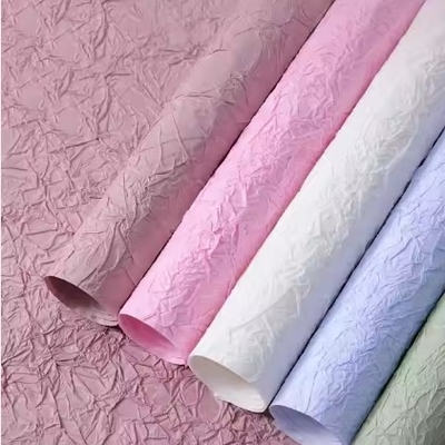 Buon prezzo Carta di confezionamento floreale a texture di pietra per imballaggi sostenibili di bouquet di fiori in linea