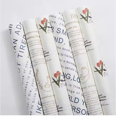 Buon prezzo Carta da avvolgimento per bouquet di fiori 58*58cm 50g confezione regalo in linea