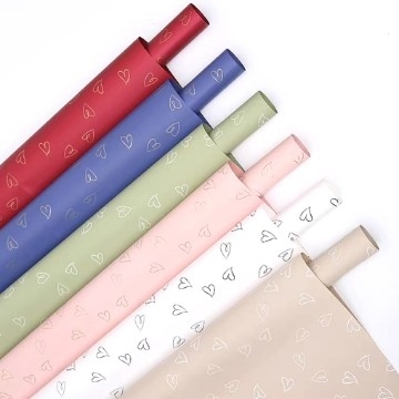 Lizhiran dolcezza impermeabile mazzo d'amore carta di avvolgimento fiore carta negozio di fiori fiore materiale di imballaggio