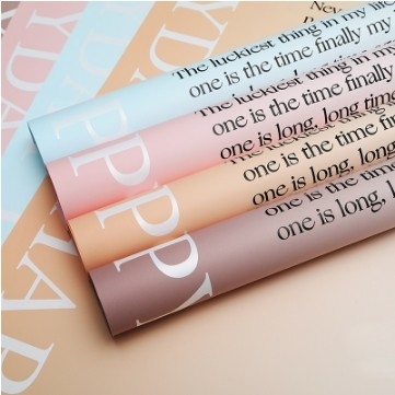 Un buon prezzo. Carta di avvolgimento a due colori a doppio lato con disegno inglese a gradiente impermeabile e durevole in linea