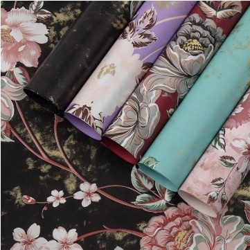 Un buon prezzo. Retro e elegante rosa profumata resistente all'acqua bouquet regalo di fiori carta da imballo negozio di fiori materiali di carta da imballo al dettaglio in linea
