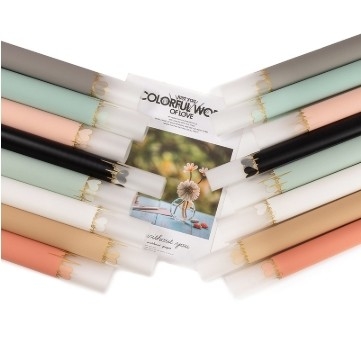 Un buon prezzo. Valentino battito cardiaco pellicola gelatina bouquet carta di avvolgimento impermeabile carta rosa opaca materiale regalo materiale floreale all'ingrosso in linea