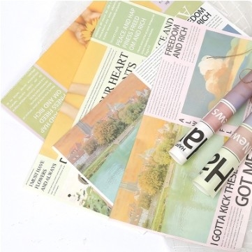 Un buon prezzo. Carta di avvolgimento per fiori da giornale in 2 colori per imballaggi regalo in linea