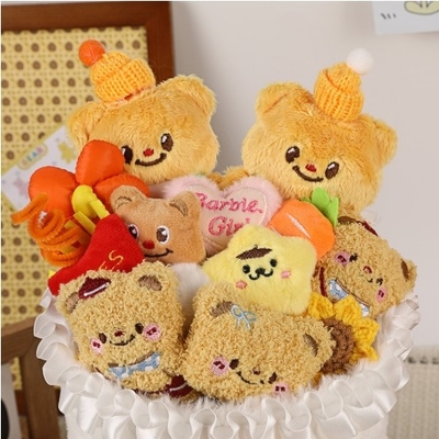 Un buon prezzo. Carinissimo Bouquet di orso burro Giocattoli ripieni Cartone animato Piccolo Bambola Regalo Bouquet Per Fidanzata in linea